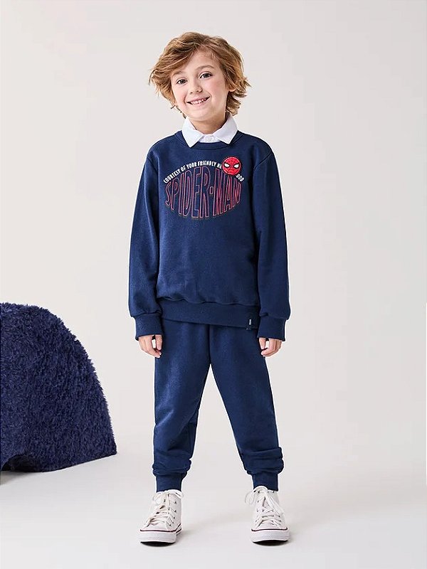 Conjunto De Moletom Homem Aranha Bimbi