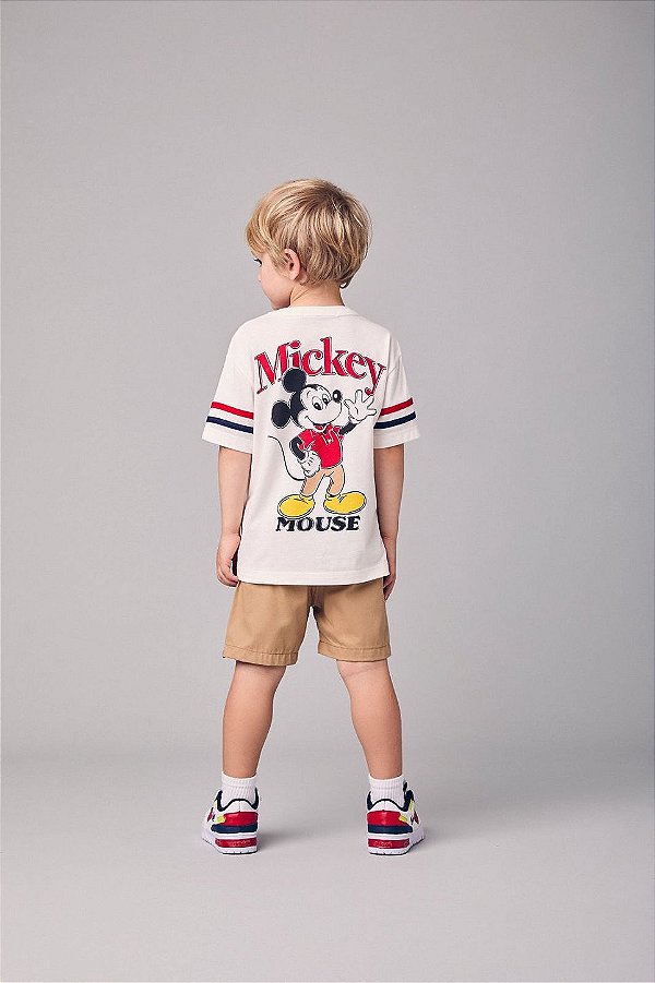 Conjunto Infantil Mickey Com Bermuda Youccie