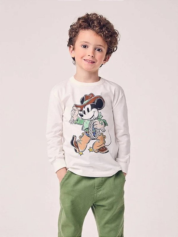 T-shirt Infantil Mickey Luva Costas Youccie