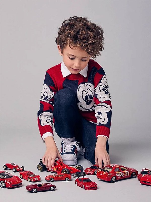 Casaco De Trico Disney Mickey Vermelho Youccie