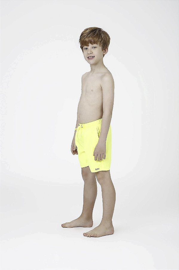 Short Kids Pedro Amarelo Fluor Siri Kids