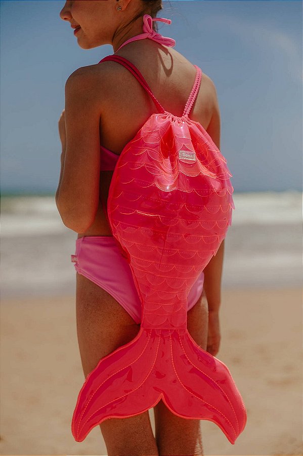 Mochila Sereia escamas Siri Kids
