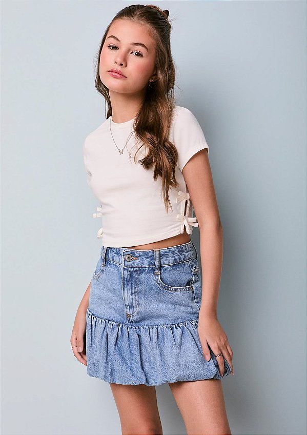 Blusa Essencial Off Laços Laterais Authoria