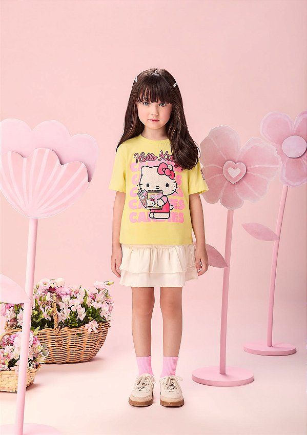Blusa Hello Kitty Verde Citris Momi