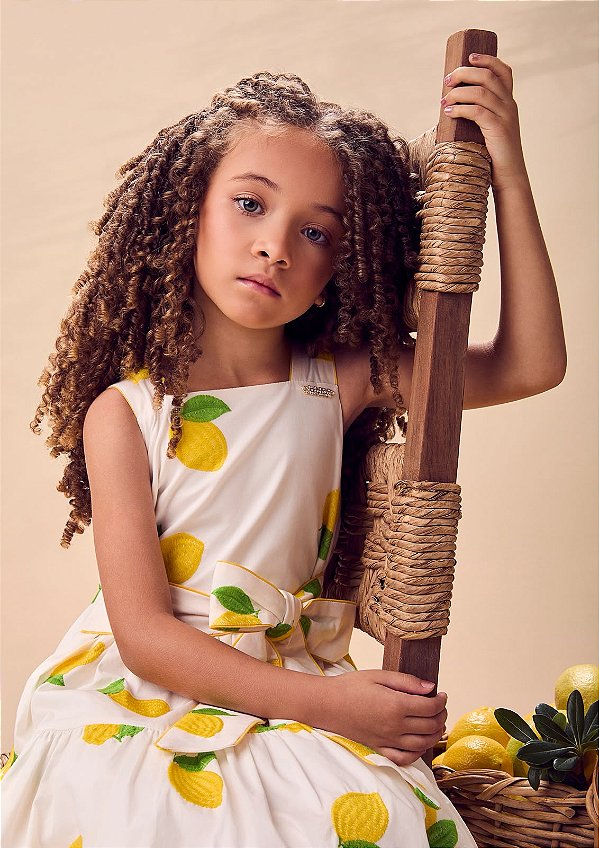 Vestido Infantil Limao Off Anime