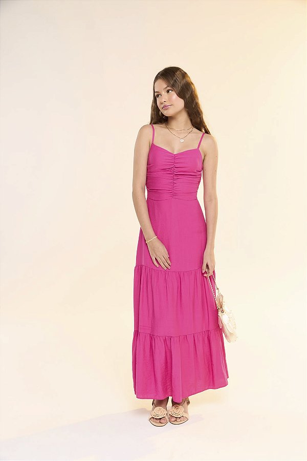Vestido Alças Pink Ana Bobbyluu.