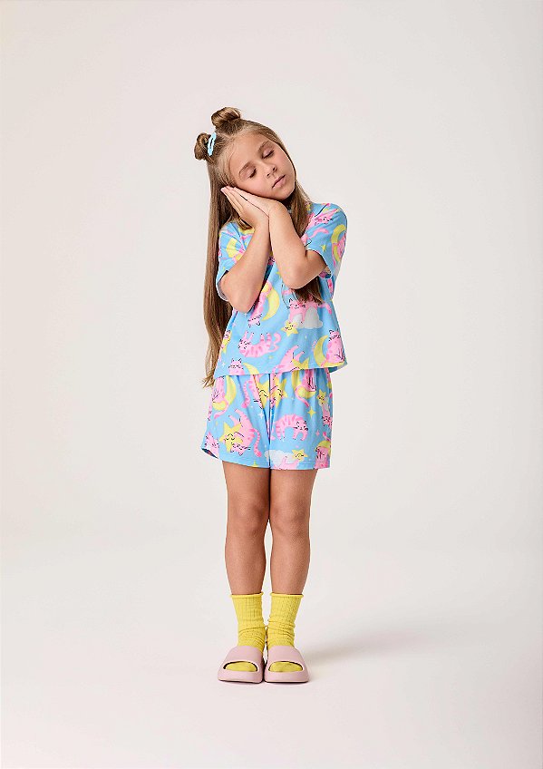 Pijama Infantil Gatinho Bimbi