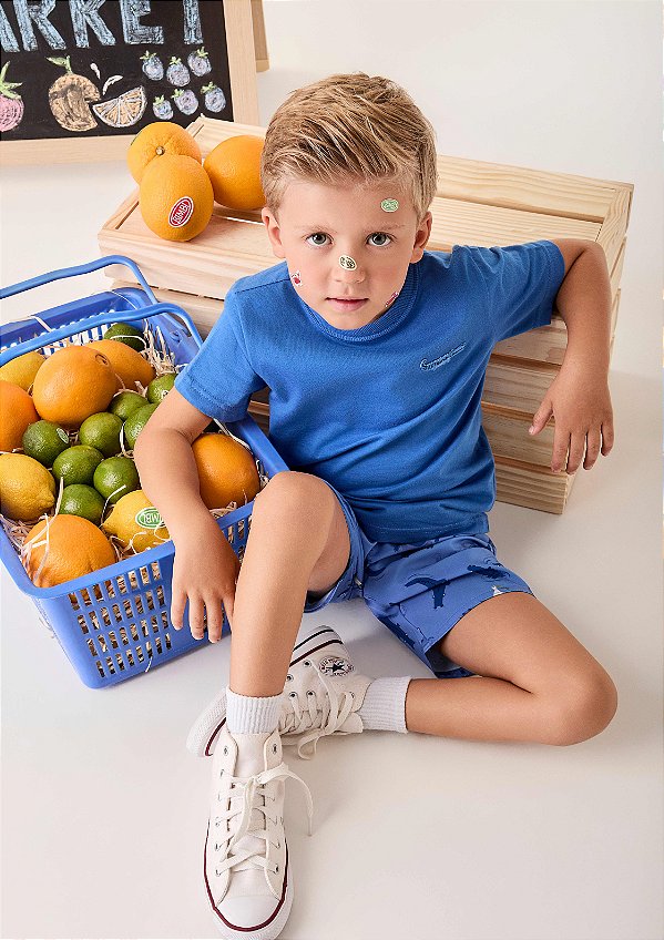 Conjunto Infantil Azul Jacaré Bimbi