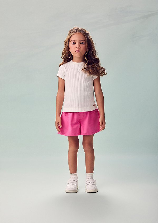 Blusa Infantil Off Malha Canelada Anime