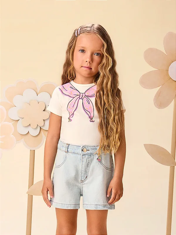 Blusa Infantil Estampa Lenco Momi