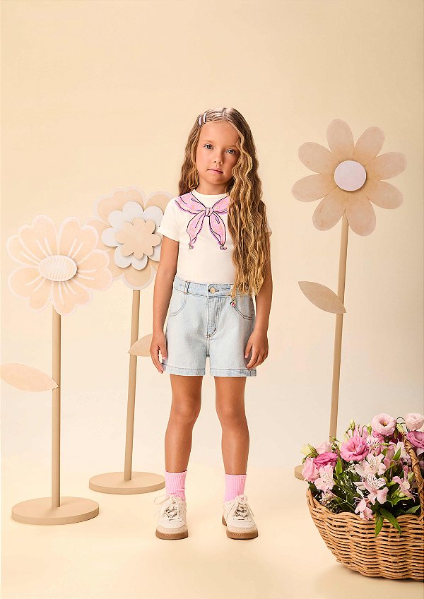 Blusa Infantil Estampa Lenco Momi