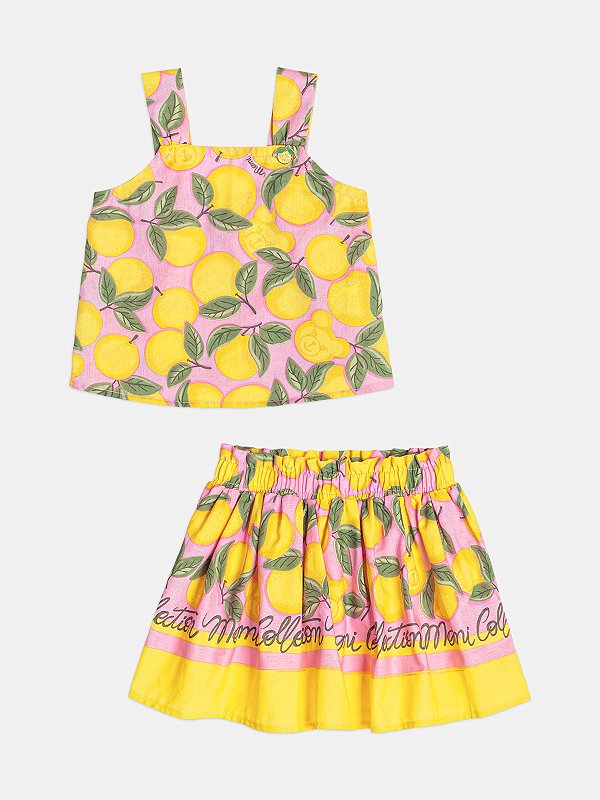 Conjunto Infantil Fruit Bear Limão Momi