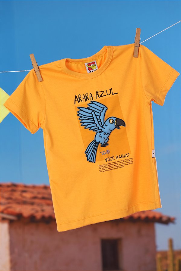 Camiseta Infantil Arara Azul Jaca lelé