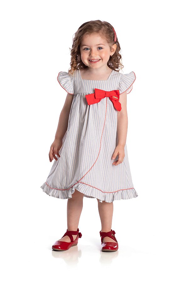 Vestido Infantil Listrado Nini Bambine