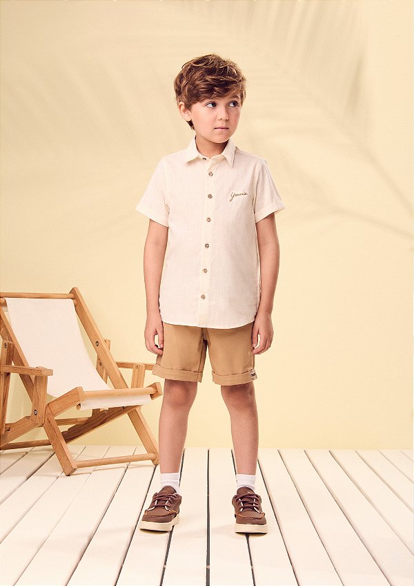 Conjunto Infantil Cru Com Camisa Youccie