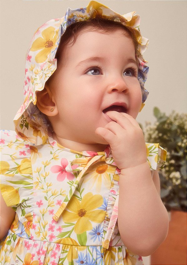 Vestido Bebe Floral Floral Anime