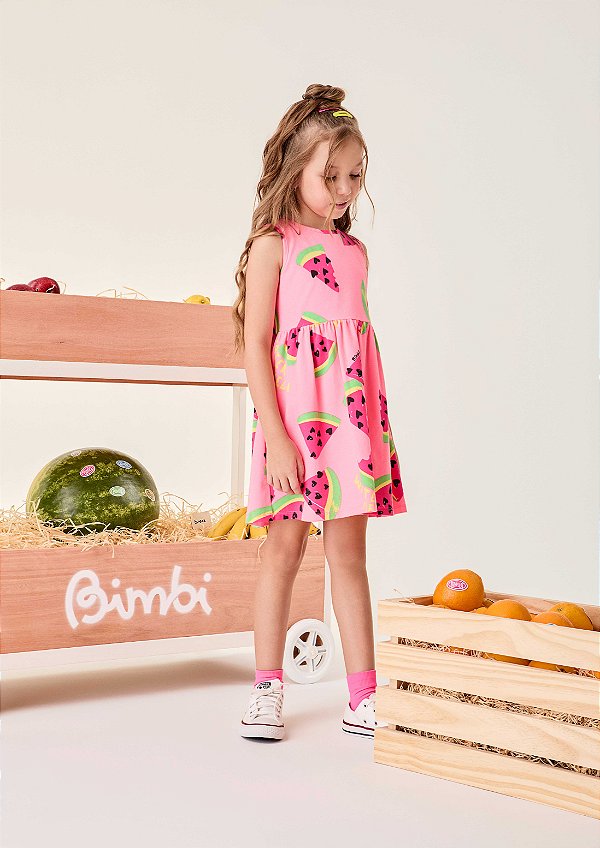 Vestido Infantil Melancias Bimbi