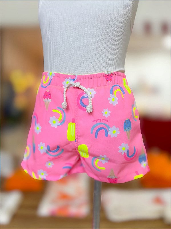 Short Infantil Arco Iris Nini Bambine