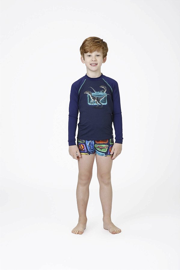 Conjunto Kids Lucca Dinossauro Gamer Siri