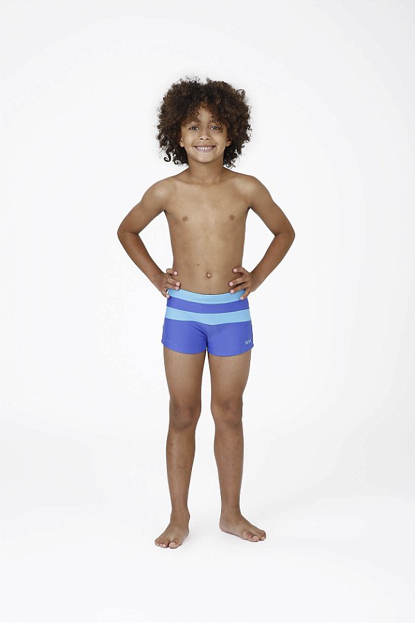Sunga Kids Francisco Tons De Azul Siri