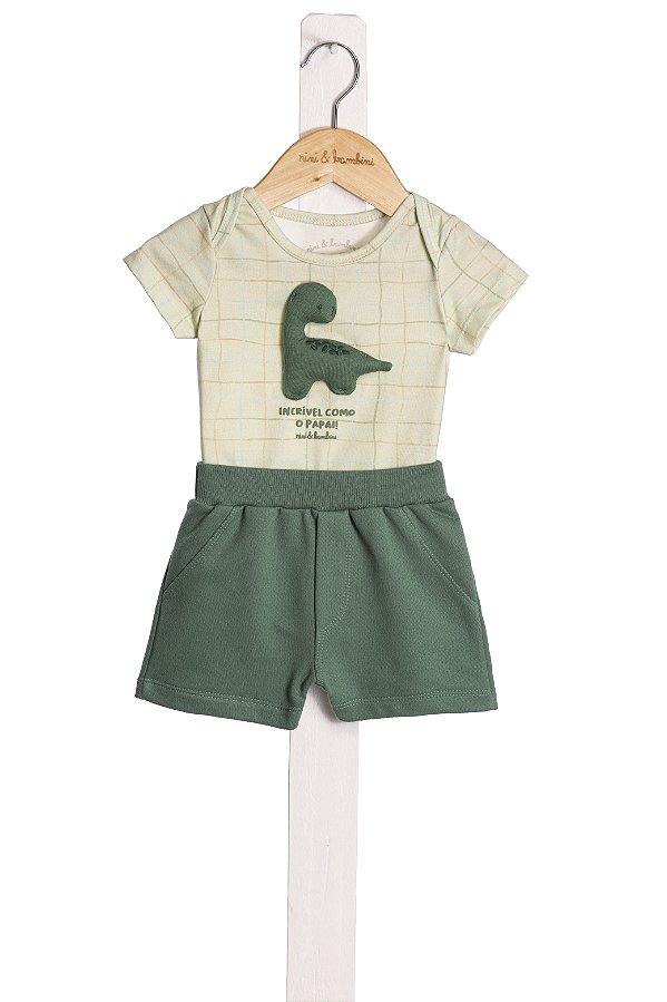 Conjunto Bebe Dinossauro Nini E Bambine