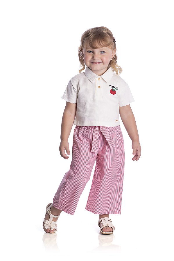 Conjunto Infantil Tomato Com Polo Nini Bambine