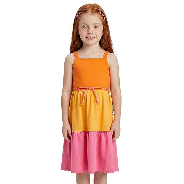 Vestido Infantil Em Marias Cores Jaca Lele