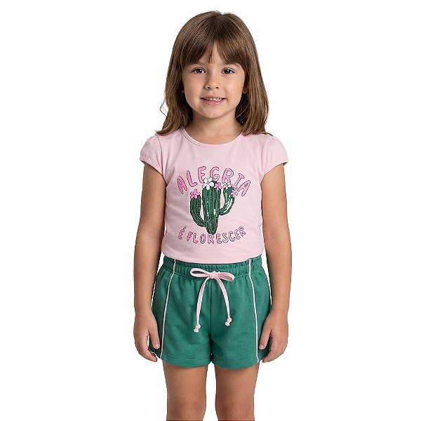 Conjunto Infantil Cactos Florescer Jaca Lele