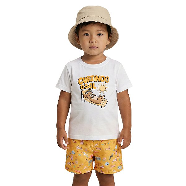 Conjunto Infantil Curtindo O Sol Jaca Lele