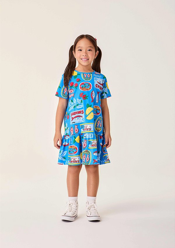 Vestido Infantil Sardines Bimbi