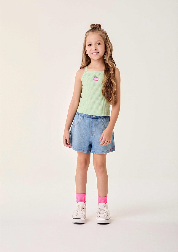 Regata Infantil Verde Pistache Bimbi