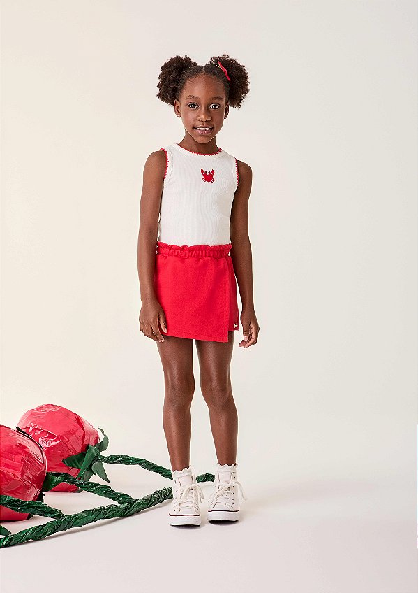 Conjunto Infantil Siri Vermelho Bimbi