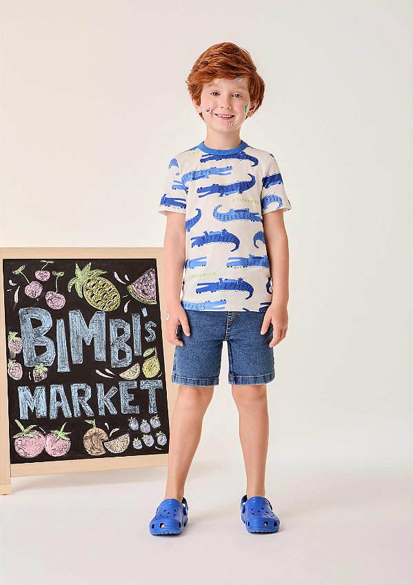 Camiseta Infantil Crocodino Bimbi