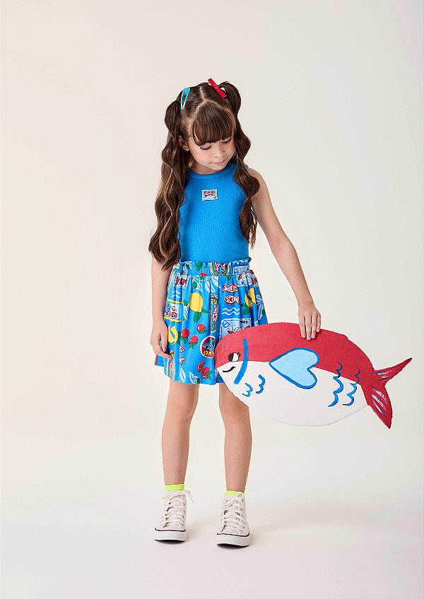 Conjunto Infantil Sardines Azul Bimbi