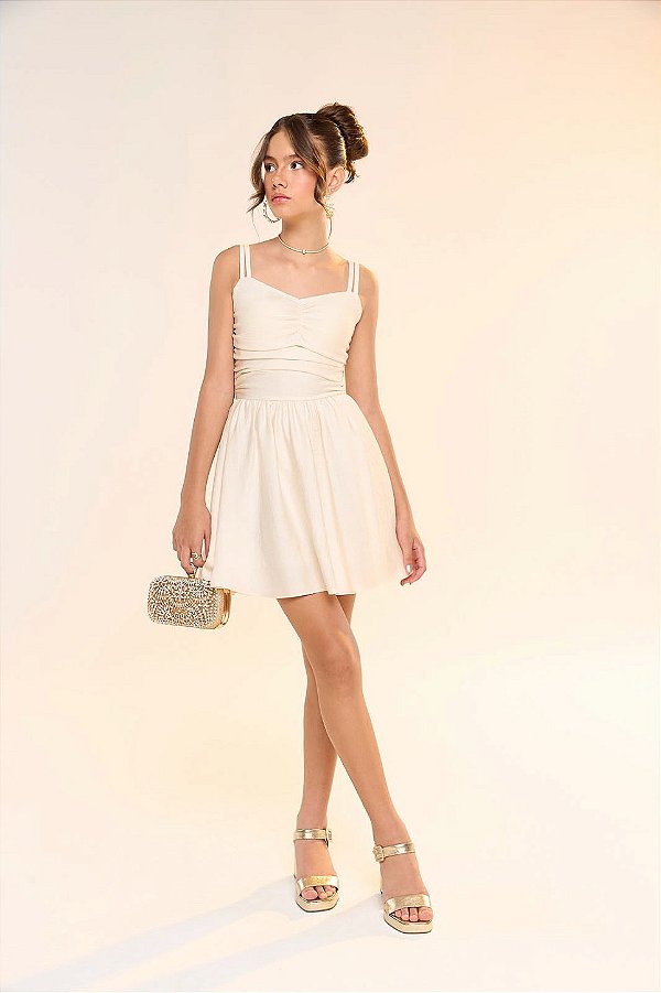 Vestido Antonia Off White Bobbyluu