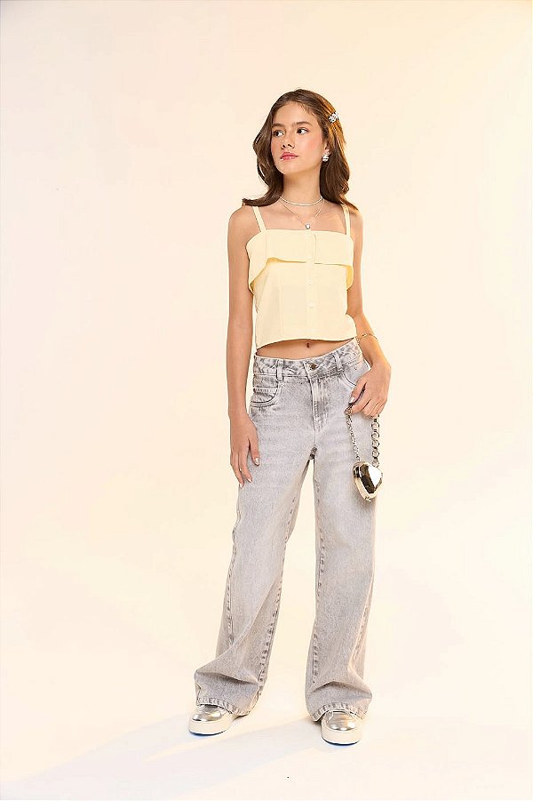 Blusa Isabela Amarela Bobbyluu