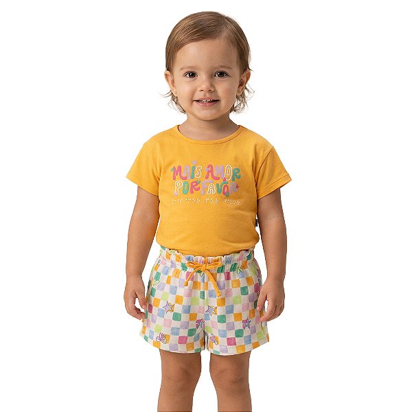 Conjunto Infantil Mais Amor Por Favor Jaca Lel