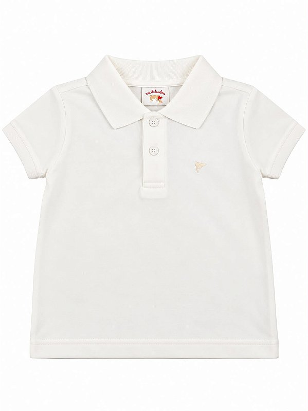 Camiseta Polo Infantil Natural Nini Bambine