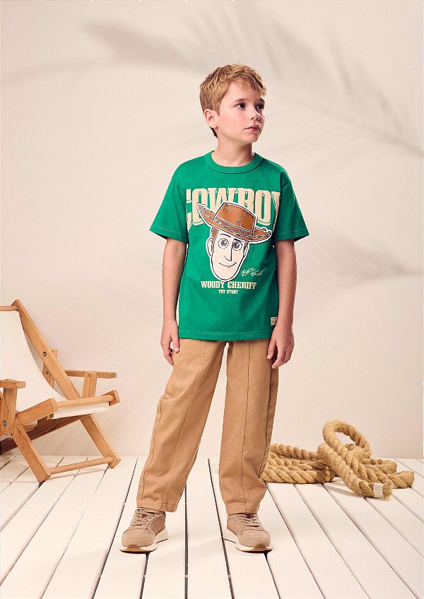 Camiseta Infantil Woody Verde Youccie
