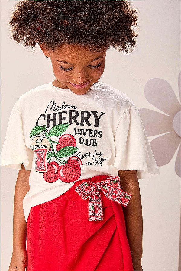 Conjunto Infantil Cerejas Cherry Momi