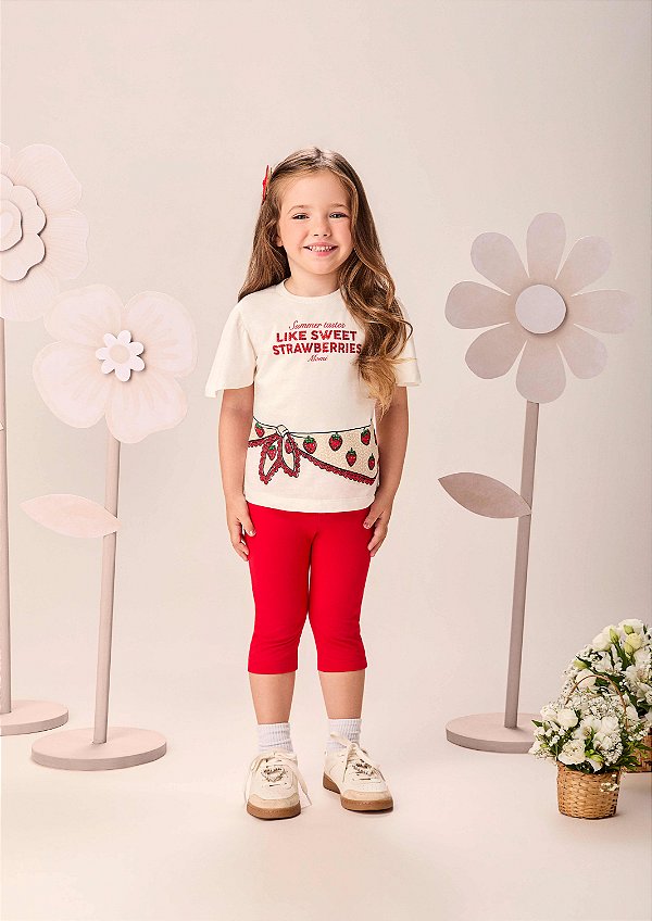 Conjunto Infantil Like Sweets Morangos Momi