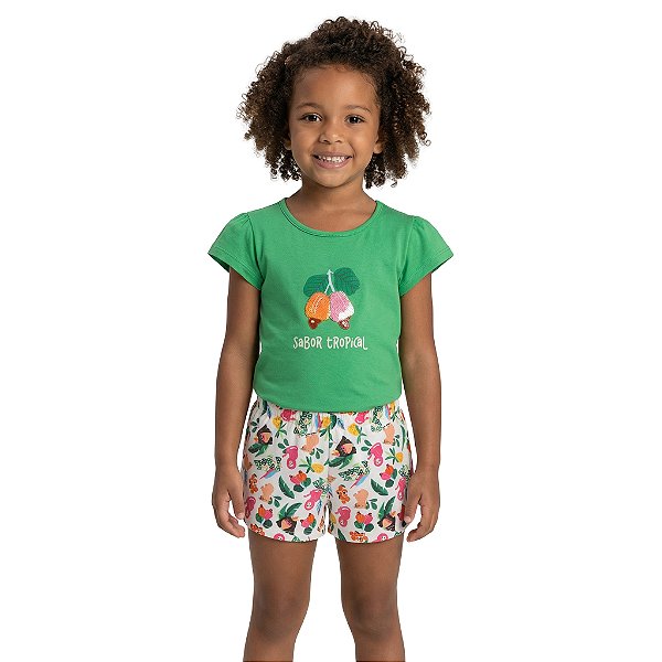 Conjunto Infantil Sabor Tropical Jaca Lele