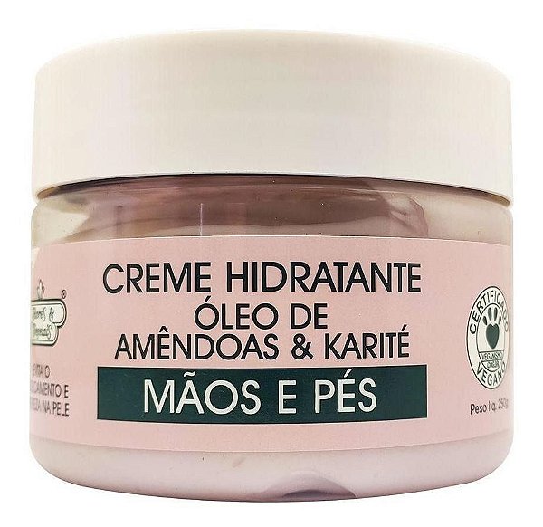 Creme Hidratante Para Mãos E Pés Flores E Vegetais  250g