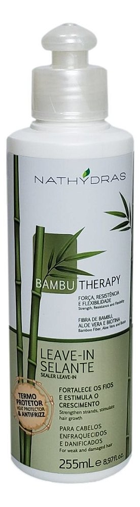 Leave-in Selante Termo Protetor Antifrizz  Bambu Therapy Nathydras 255 mL