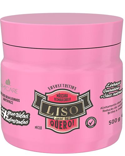 Máscara Desmaia cabelo Liso Que Te Quero Barrominas Nanonutrition