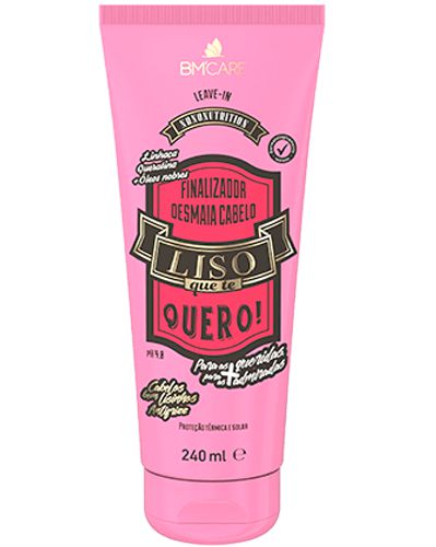 Leave-in Nanonutrition Finalizador Desmaia Cabelo Liso Que Te Quero Barrominas