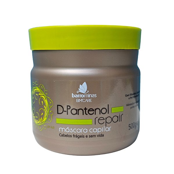 Máscara Capilar Reconstrução Dos Fios D-Pantenol Repair Barro Minas Bm'Care