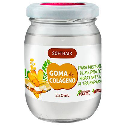 Softhair Goma De Colágeno Vegetal Hidratante Ultra Reparador 220 mL