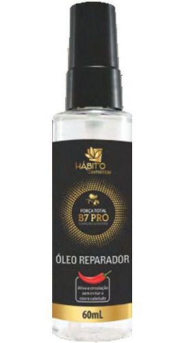Hábito Cosméticos óleo Reparador Força Total B7 Pro Complexo De Biotina 60mL