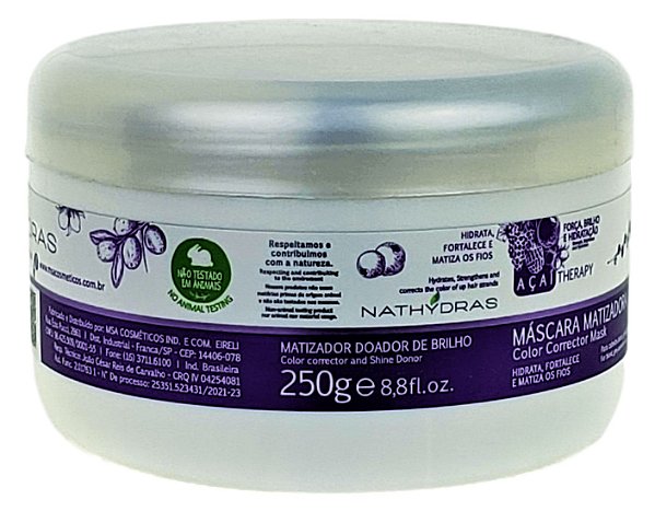 Nathydras Mascara Matizadora E Doadora De Brilho Acai Therapy 250g